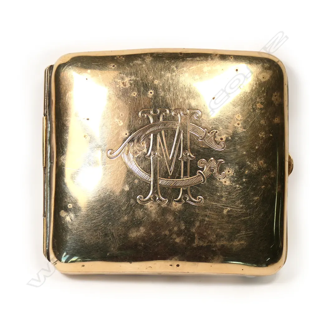 Reuben Watts heavy 15ct gold cigarette case, Image 1++